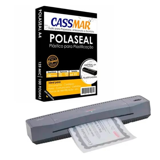 Kit Plastificadora A3 Aurora + 100 Polaseal 110v