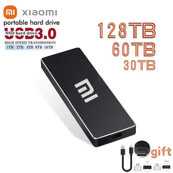 Disco rígido externo 4TB/8TB/16TB Disco rígido externo 30TB Unidade de estado sólido portátil 1TB/2TB Disco rígido exter