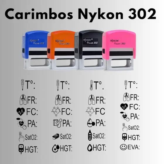 Carimbo Personalizado para Anotação Enfermagem