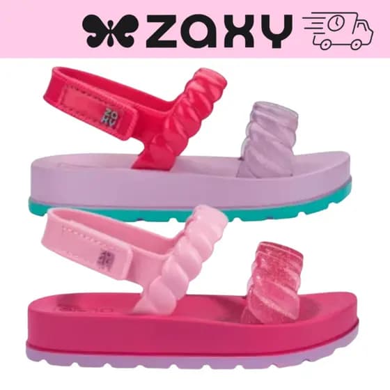 Sandália Flatform ZaxyNina 19287 Feminina Plataforma Confortável Leve Original