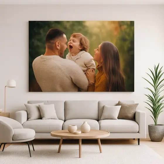 Quadro Decorativo Gigante 110x70 Personalizado Qualquer foto Sua Imagem Casal Presente