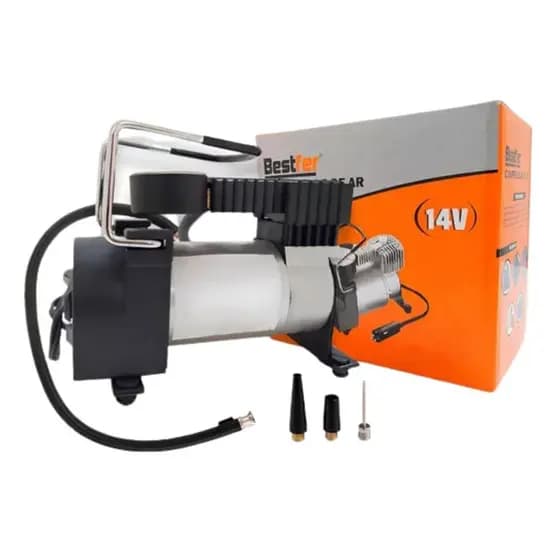 Mini Compressor De Ar Elétrico Portátil Alumínio 14V Veicular Compressor Para Pneus 150PSI Bestfer