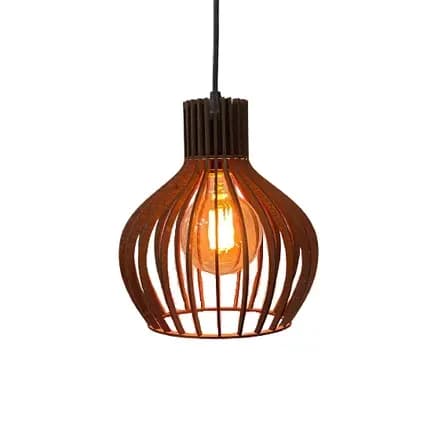 Pendente PP Lustre De Teto Marrom Luminária De Teto Gourmet