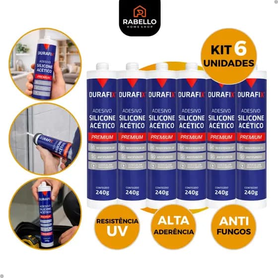 Silicone Acético Vedação 240g Construção Geral Profissional Box Banheiro Pia Janelas Vidros Reformas
