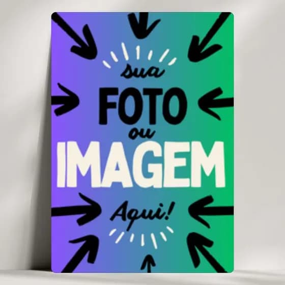 Quadro Personalizado sua Foto Aqui - Sua foto, arte ou imagem - Envio imediato