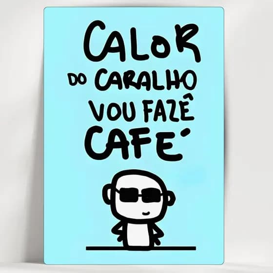 Quadro Decorativo Cantinho do Café - Calor - Em MDF - Já com fita adesiva - Envio Imediato