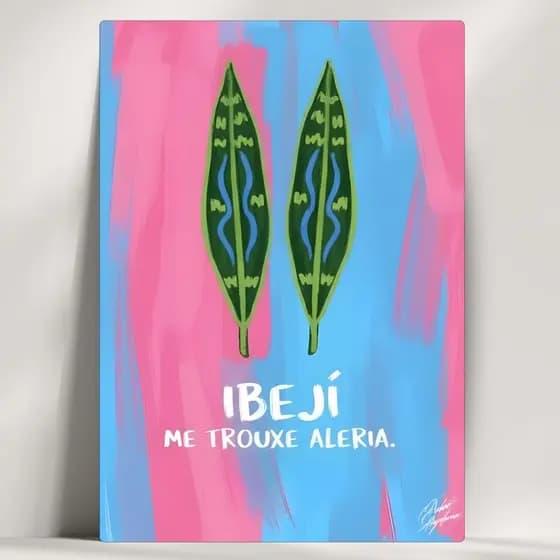 Quadros Decorativos Orixás e Realizações - Ibejí - Em Mdf - com Fita Adesiva - Envio Imediato