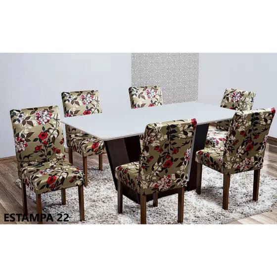 CAPA DE CADEIRA ESTAMPADA
