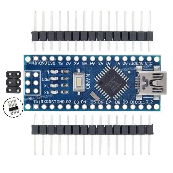 Placa Arduino Nano Com Conector V3 Pino Não Soldado Mega328p