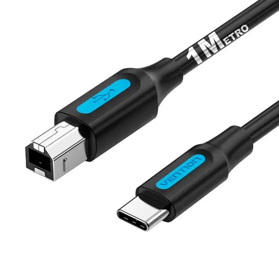 Cabo Impressora Scanner Usb C 1 Metro Para Usb B Vention