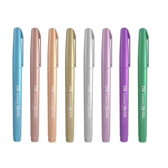 Canetas Marca-Texto Cis Lumini Metallic Cores À Sua Escolha
