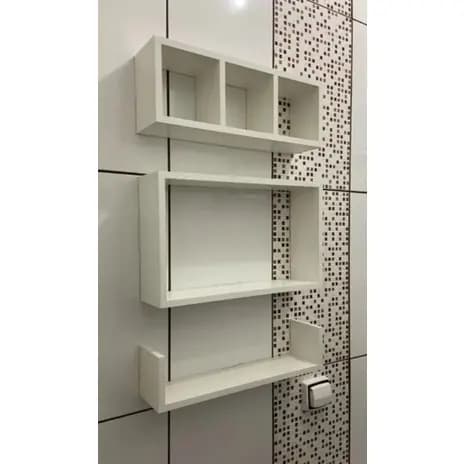 kit Nicho 3 peças ja Enviamos montado, kit nicho U Banheiro MDF