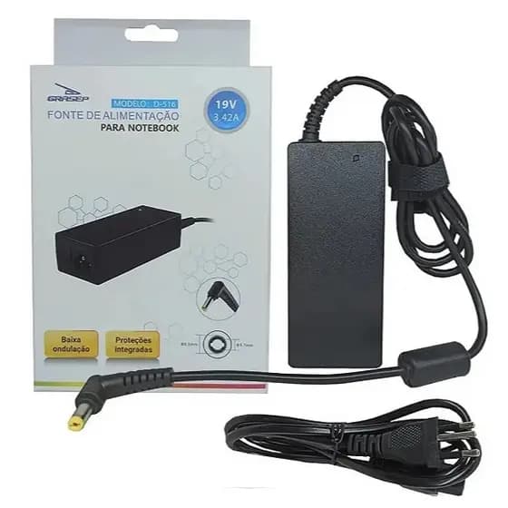 Fonte de Alimentação Grasep para Notebook Compatível Acer 19v Modelo D-516