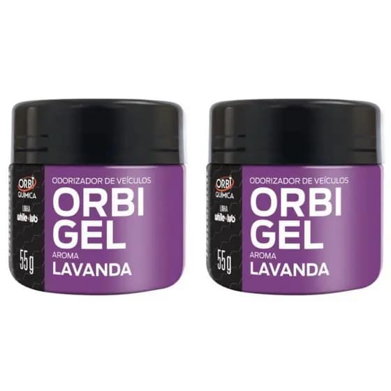 Aromatizante Odorizador Cheirinho Gel 55g Orbi Quimica 2 Unidades