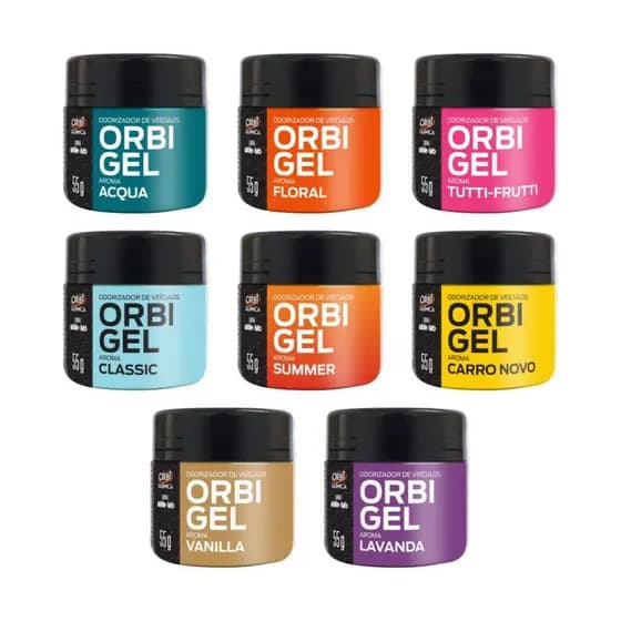Aromatizante Odorizador Cheirinho Gel 55g Orbi Quimica