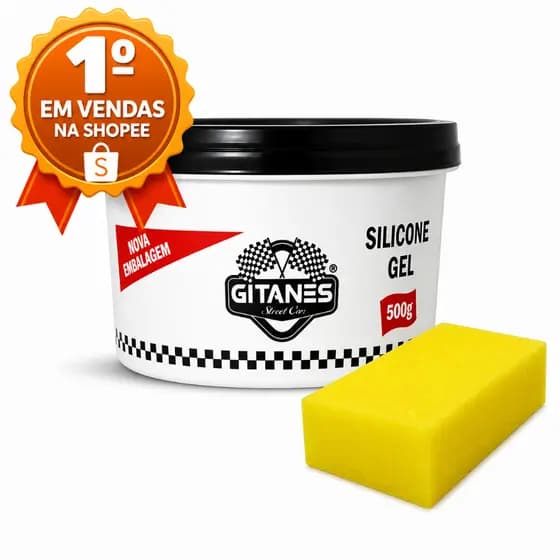 Silicone Gel Automotivo Gitanes para Plastico e Couro, como Bancos, Painéis, Para-Choques e Polainas