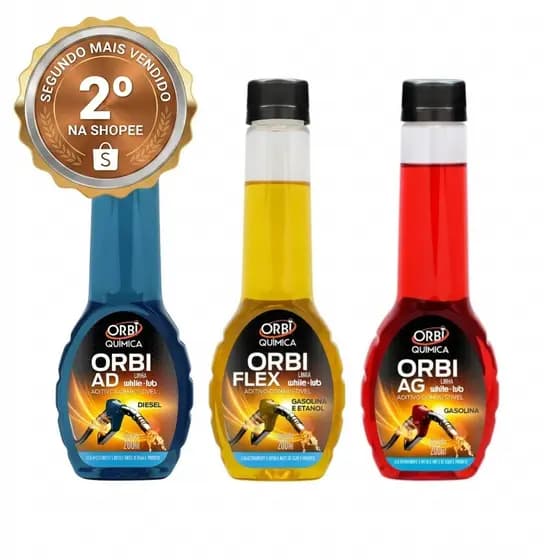 Aditivo para Combustivel Orbi 200ml - Flex, Gasolina ou Diesel