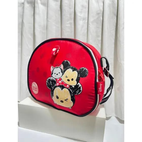 Lancheira térmica minnie e sweet queem infantil passei alças