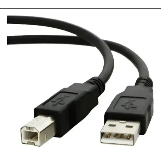 Cabo Usb Para Impressora 1,8 Metros Universal Padrão Cor Preto USB-A X USB-B