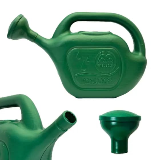 Regador 5 Litros Jardinagem Limpeza Multiuso Interno Externo Preto ou Verde Com Bico Removível
