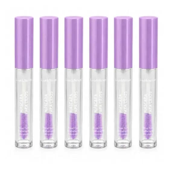 Kit 6 Un Máscara de Cílios Incolor à Prova D'Água Lua&Neve