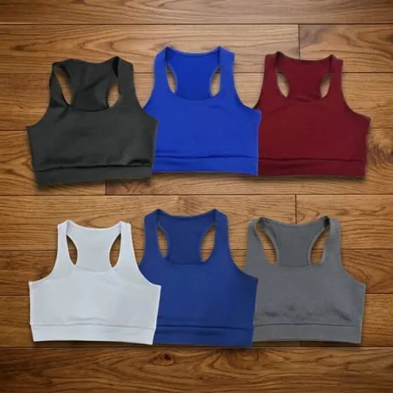 Kit 6 Top Academia Nadador Moda Fitness Esporte Treino Academia