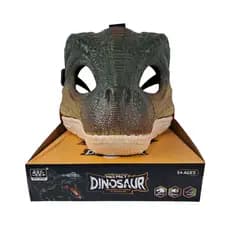 Máscara Dinossauro Com Movimento E Som Mandíbula Articulada - Toys Import J24458