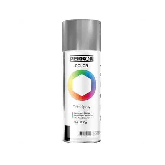 Tinta Spray Perkon Metalica Cromado 300ml 7182