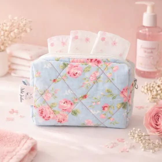 Porta Absorvente Mini Necessaire Feminino Compacta