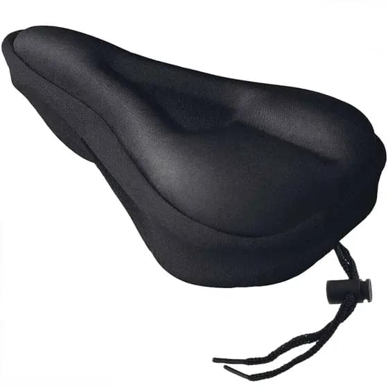 Capa Gel Banco Para Selim Bike Academia Assento Almofada Forro Ajustável Anatômico Spinning Ciclismo Bicicleta