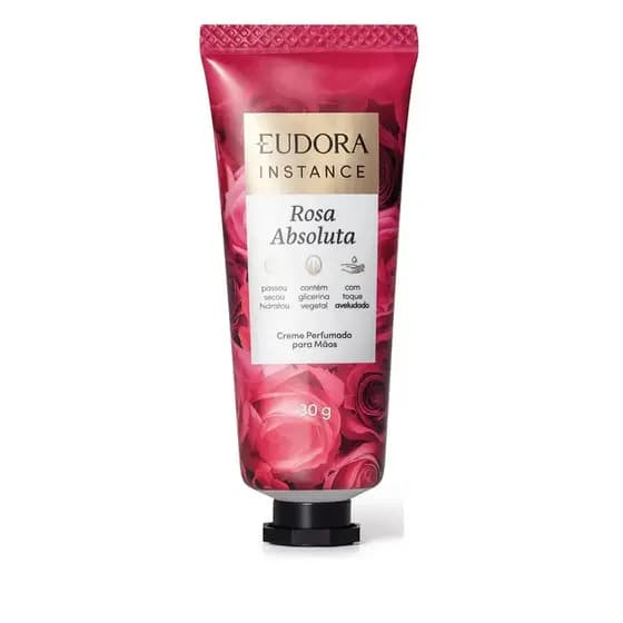 Eudora Creme Perfumado para Mãos Instance Rosa Absoluta 30g