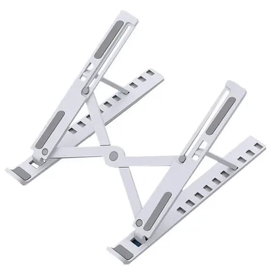 1 Pc Suporte para Notebook Ajustável Ergonômico Preto e Branco Dobrável Melhor Resfriamento Postura