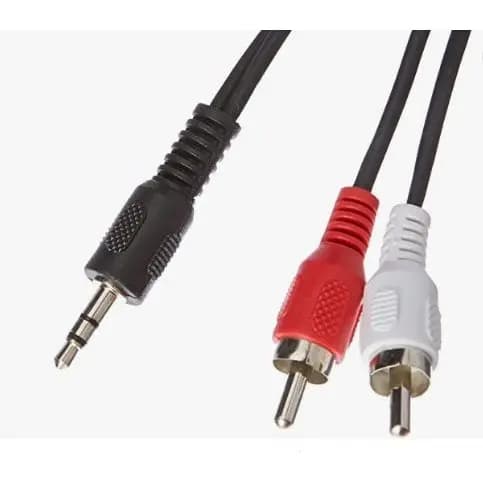 Cabo Auxiliar P2 3,5mm Macho P/ 2 Rca Macho (audio)