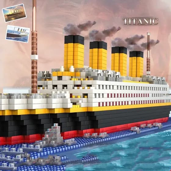 Blocos De Montar Navio Titanic 3d Modelo De Envio Micro-Pares Para Crianças/Presentes De Aniversário