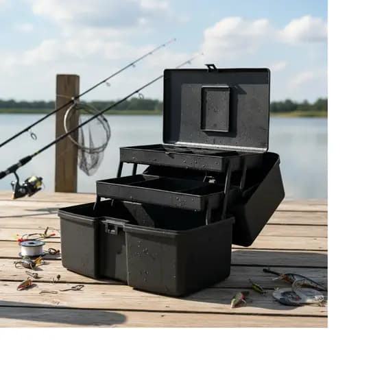 Caixa Maleta Grande De Pesca Premium 4042 - 2 Bandejas Polymer