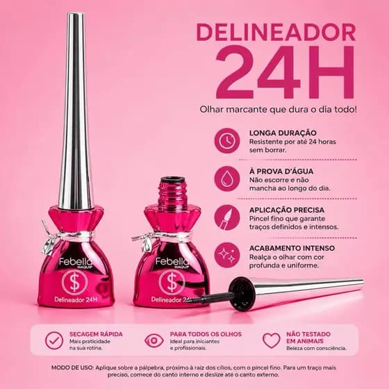 Delineador Líquido Febell