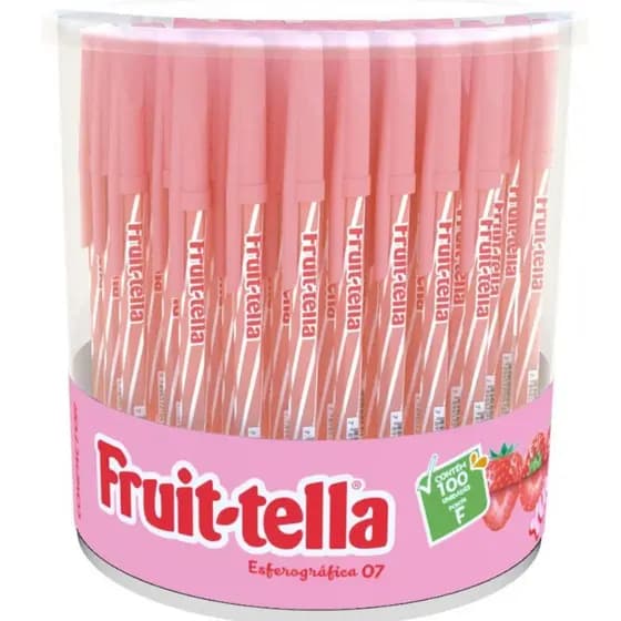 Kit com 10 Unidades Caneta Esferográfica 0.7mm Tinta Azul Fruit-Tella - Compactor