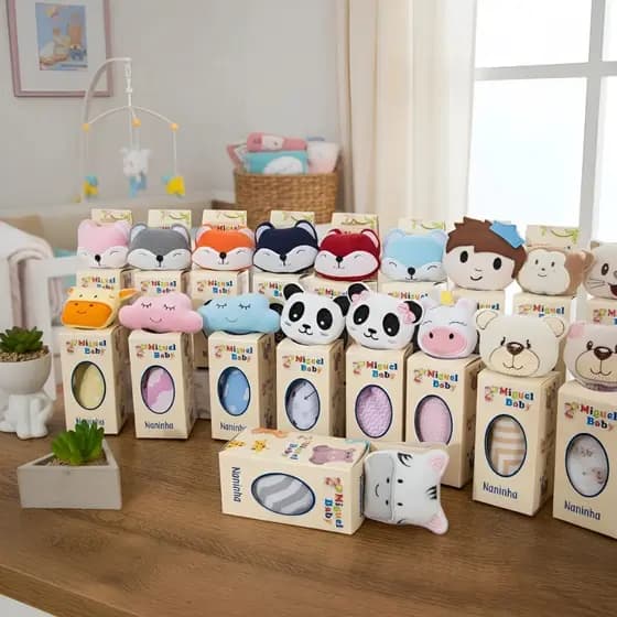KIT REVENDA DE NANINHA PARA BEBE 10 PEÇAS PRENDEDOR DE CHUPETA