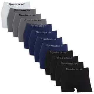 Kit 4 Cuecas Reebok Masculina Cós Largo Sem Costura Conforto Premium