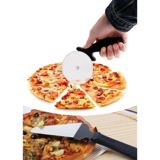 Conjunto de cortador de pizza e Triângulo Pizza Pá