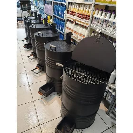 churrasqueira para costela 200l completa premium com espeto e grelha