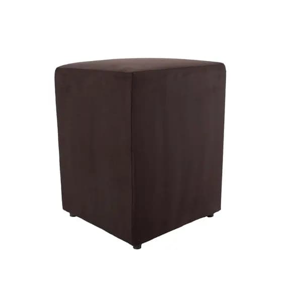 Puff Quadrado Cubo Decorativo Em Suede 45cm x 34cm x 34cm