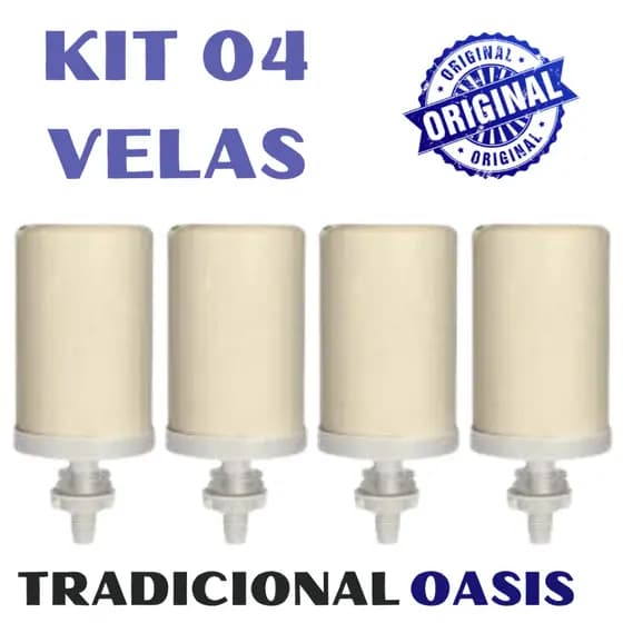 Super Vela Tradicional Oasis p/ Filtros de Barro Refil Branc