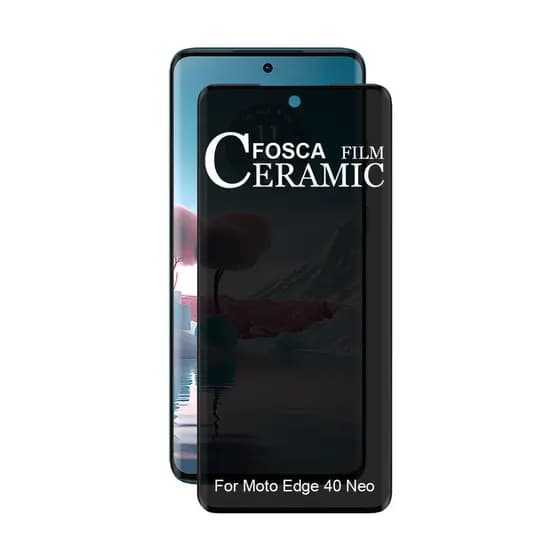 Película Privacidade Fosca Cerâmica Para Moto Edge 40 Neo 5g