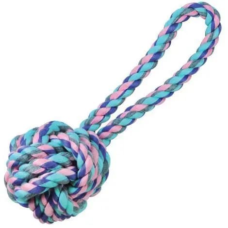 Bola De Corda Com Alça Grande Pastel Pet