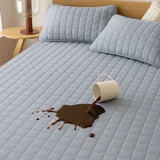 Capa Protetor De Cama Impermeável Com Elástico Várias Cores Ultra Macio Conforto Proteção