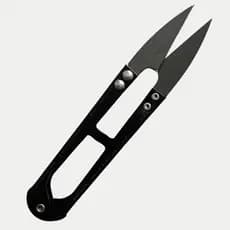 Tesoura de Arremate Pique Corte De Linhas Costura Cor Preto