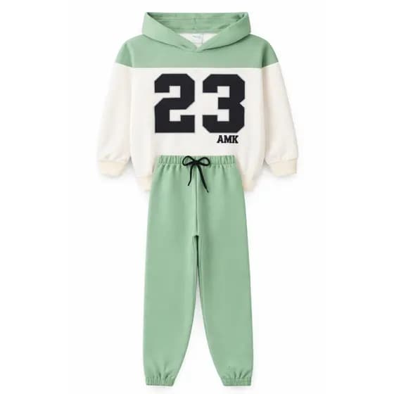 Conjunto Moletom Infantil Inverno Masculino Capuz + Calça Moletom Estilo L45
