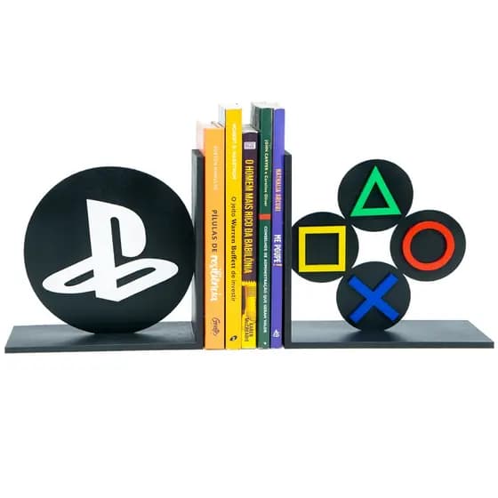 Aparador de Livros Gamer MDF Porta Livros Decorativo Controle Videogame Estante Quarto