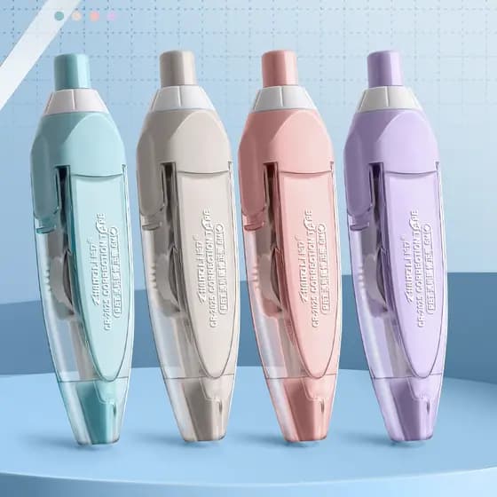 Fita De Correção Retrátil Criativa Para Material Escolar 5mmX6m